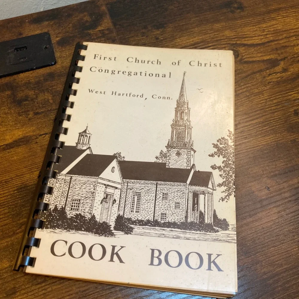 First Church of Christ Congregational West Hartford CT Cookbook UCC Vtg 1964
